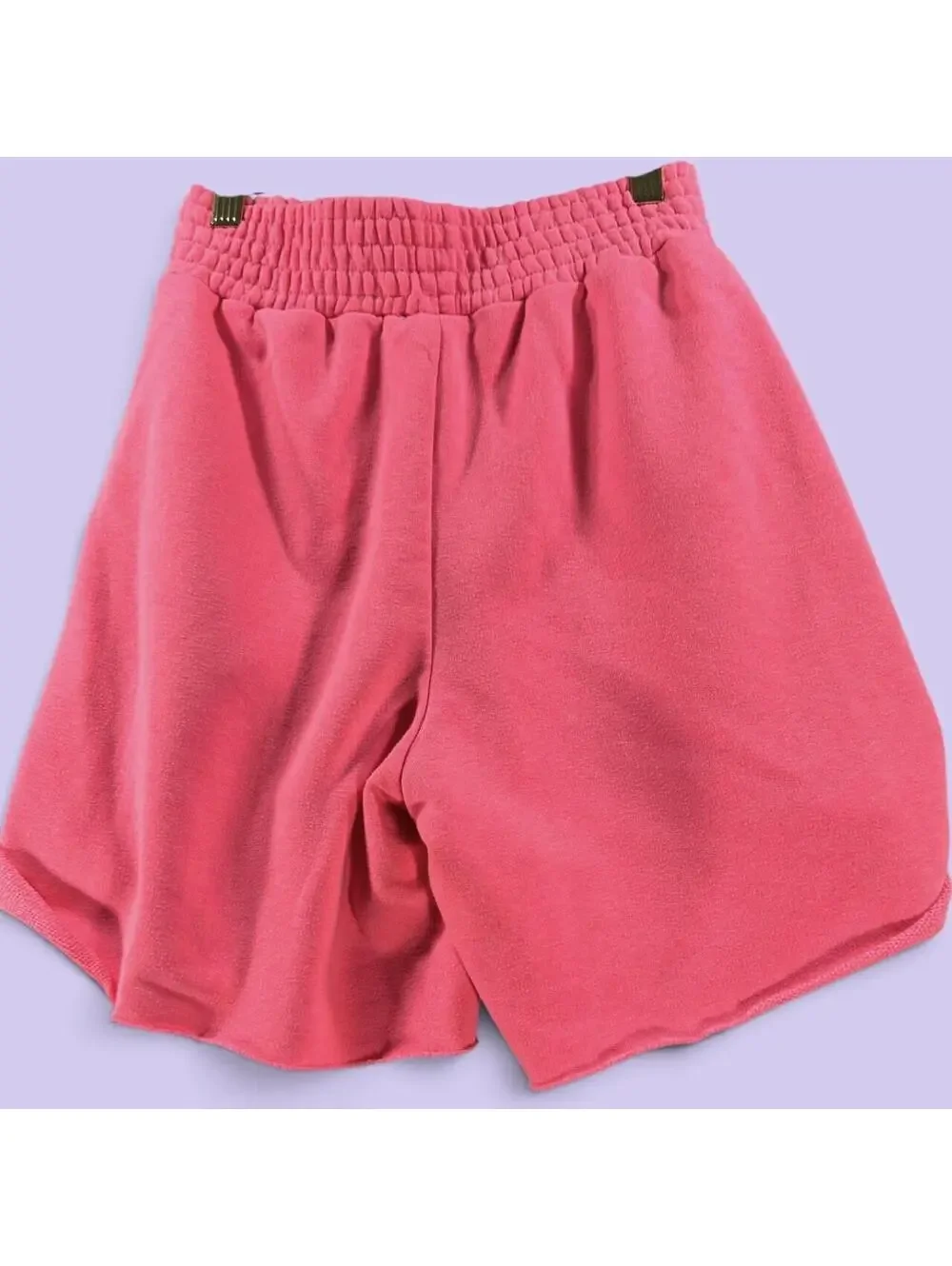 Bershka Hot Pink Raw Hem Sweat Shorts Size S